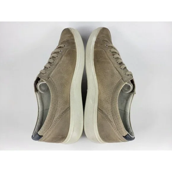 Ecco Danish Design Leather Shoes Size Mens 8 EUR 42 Beige Gray White 47003402459 - Picture 8 of 9
